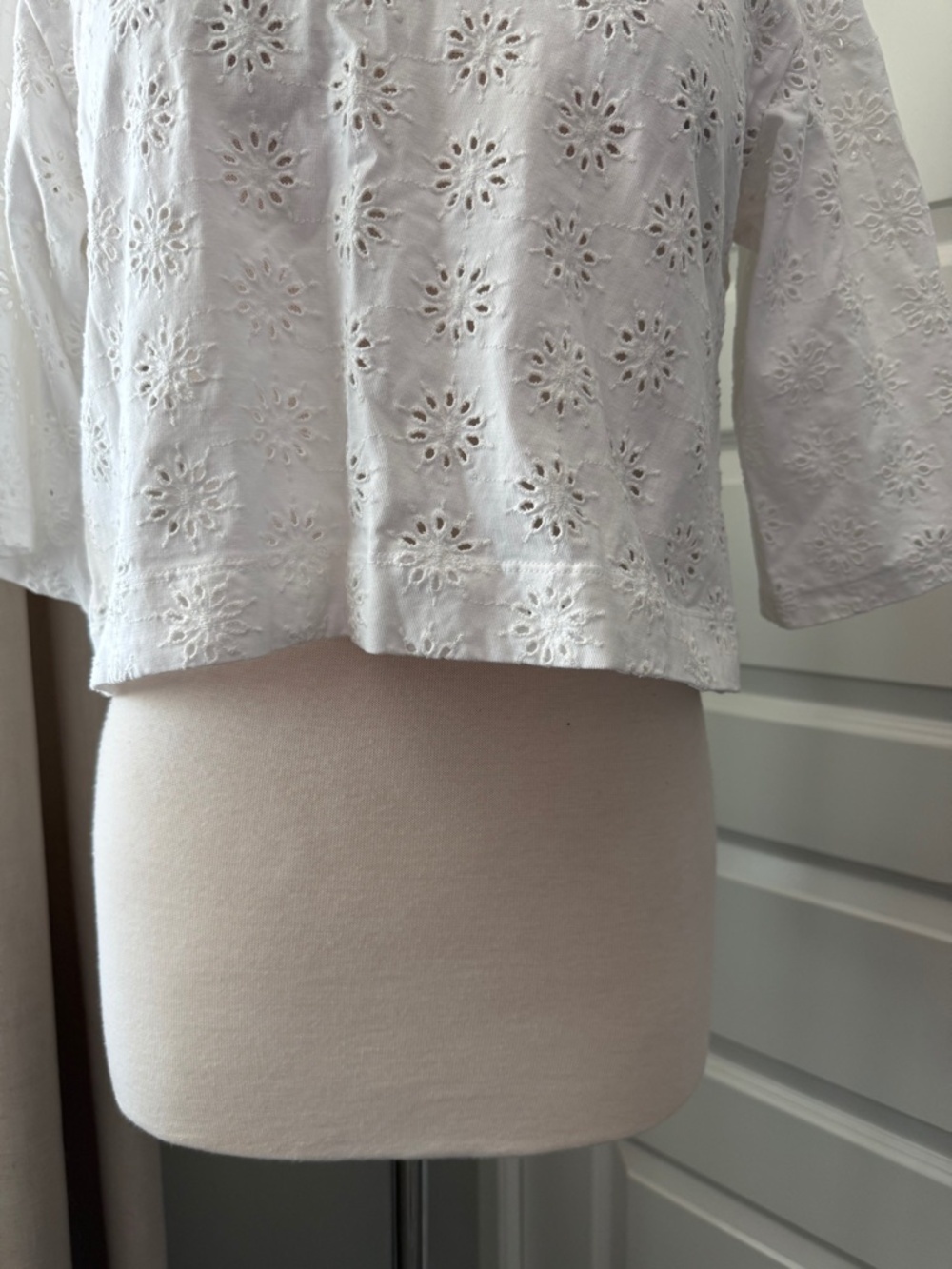 Madewell Embroidered Wide-Sleeve Boxy Tee : XXS - Picture 4 of 7